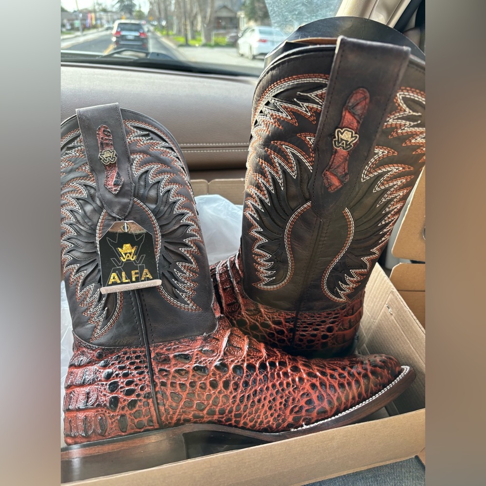 NWT AND BOX Mens Caiman COWBOY Western boots